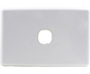 1 Gang Wall Plate Clipsal Compatible White-preview.jpg